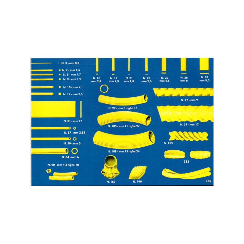 Trafile bronzo per Macchina Pasta 1,3 Kg - DOM Macchine Alimentari